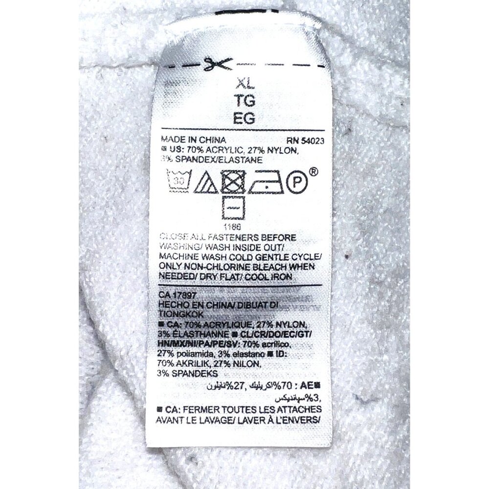 Old Navy Womens XL Button-Up Cardigan Sweater White Heather Gray Acrylic/Nylon - Picture 4 of 4